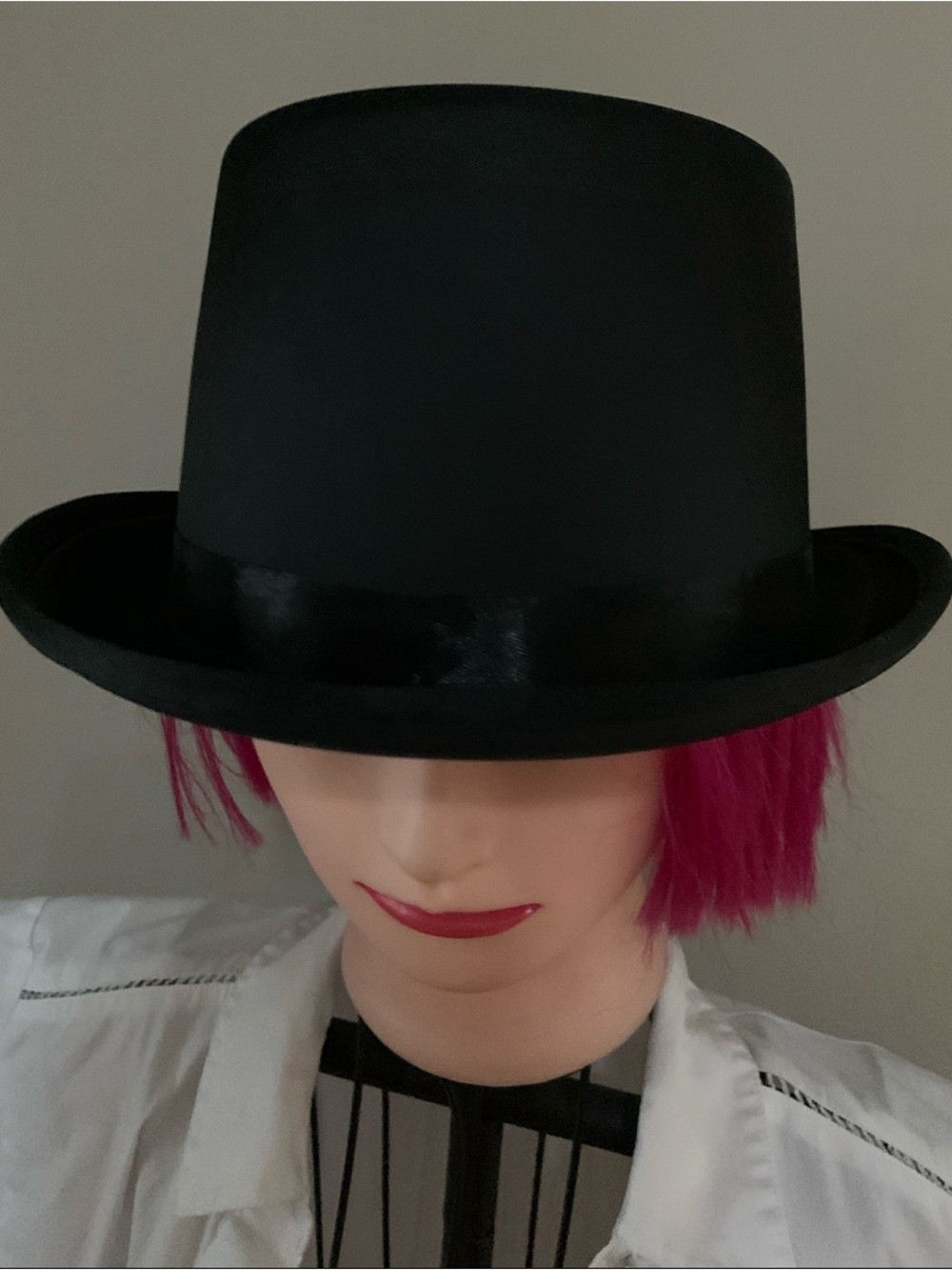 Black Wool Top Hat - Classic Dress Hat